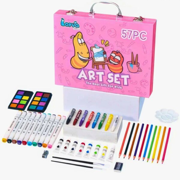Набор для рисования Art Set 57 предметов Розовый Lavra ART SET