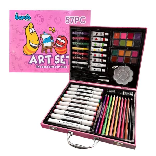 Набор для рисования Art Set 57 предметов Розовый Lavra ART SET