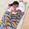 Детский спальный мешок-плюшевая игрушка подушка Единорог Baby sleeping bag Size S WHITE 3в1 теплый