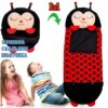Детский спальный мешок плюшевая игрушка подушка TOPA Божья Коровка 120 см Красный Baby sleeping bag Size S