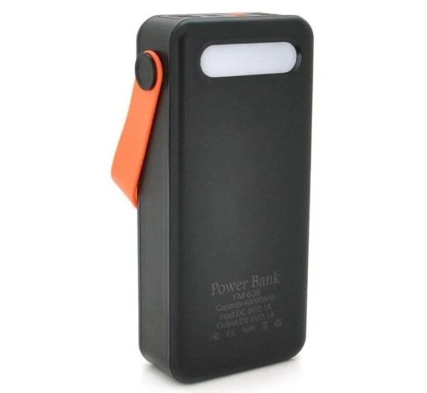 Power bank YM-635 40000mAh Solar Индикатор уровня заряда, Встроенный фонарь