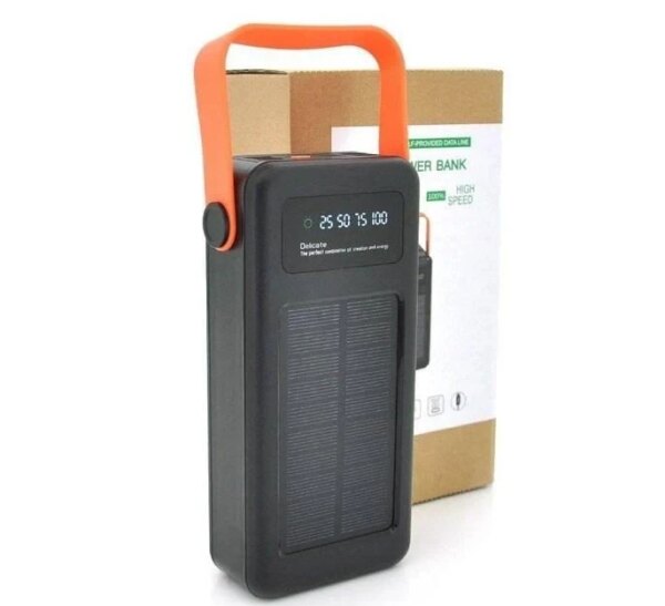 Power bank YM-635 40000mAh Solar Индикатор уровня заряда, Встроенный фонарь