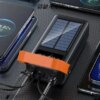 Power bank YM-635 40000mAh Solar Индикатор уровня заряда, Встроенный фонарь