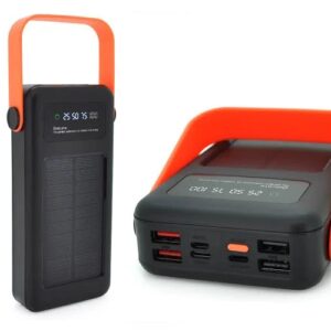 Power bank YM-635 40000mAh Solar Индикатор уровня заряда, Встроенный фонарь