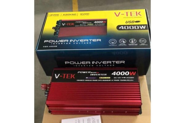 Преобразователь напряжения инвертор с дисплеем V-TEK 4000W 12-220V Автомобильный преобразователь Подробнее: ht