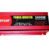 Преобразователь напряжения инвертор Eryuan 2600W LCD DC/AC 12V-220V с чистой синусоидой и вольтметром