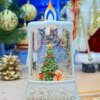 Новогодний музыкальный ночник-светильник XMAS wdl 23005c Музыкальная свеча