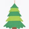 Детская Рождественская елочка из фетра Без игрушек Chrismas Free елочка на стену 95x70 см