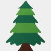 Детская Рождественская елочка из фетра Без игрушек Chrismas Free елочка на стену 95x70 см