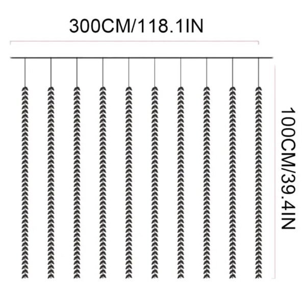 Гирлянда 200 Led зеленая ива теплый белый AND SF-56