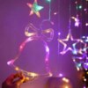 Гирлянда штора Мульти с формами колокольчики 12 PCS light RGB