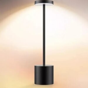 Светодиодная настольная лампа с сенсорным управлением на аккумуляторе Tablelamp Black 3 режима подсветки