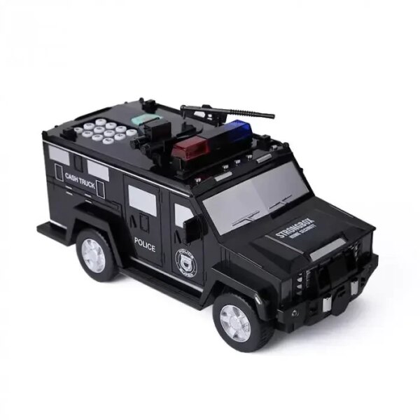 Электронная копилка-сейф Машина полиции Hummer CASH TRUCK 143 с кодовым замком