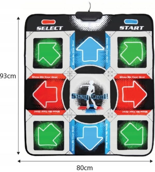 Танцевальный коврик usb для ПК компьютера PC Dance mat Dance Pad улучшенный с CD