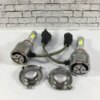 Комплект автомобильных светодиодных LED ламп с охлаждением С6 LED H4 LED лампы для авто 3800Лм