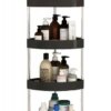 Декоративная угловая полка на четыре яруса для ванной Corner storage rack 88х34х25 см Угловая полка-этажерка