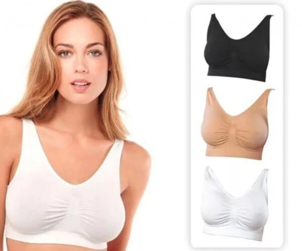 Бесшовный бюстгальтер без косточек Ahh Bra, XL комплект из 3х штук