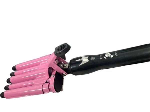 Плойка на пять волн Hair Curler с керамическим покрытием  KR-8832 Розовый