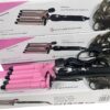 Плойка на пять волн Hair Curler с керамическим покрытием  KR-8832 Розовый