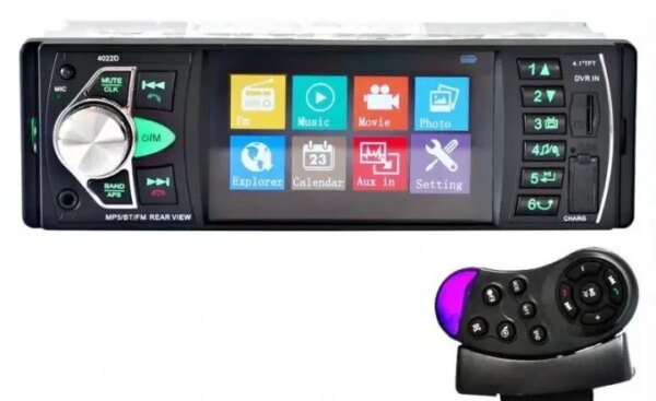 Автомагнитола с HD дисплеем 4.1" на Android MP5 4022D Магнитола для авто с дисплеем
