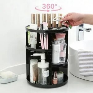 Пластиковый вращающийся органайзер для косметики 360° AND LY-705