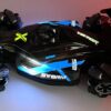 Радиоуправляемая машина для дрифта F1 двойное управление от руки и дестанционный пульт полноприводный Синий