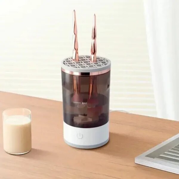Портативный автоматический очиститель кистей для макияжа Makeup Brush Cleaner USB Белый RD-1805