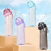 Бутылка air up для воды спортивная пластиковая с ароматизаторами + 2 капсулы  650мл Голубой