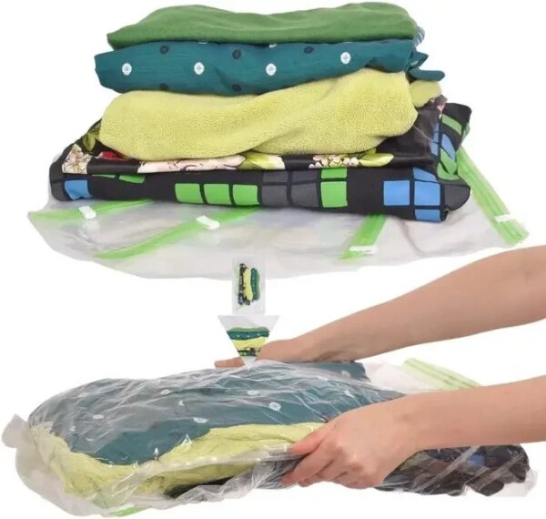 Вакуумные пакеты Vacuum Bag для хранения одежды 80x110 см Прозрачные