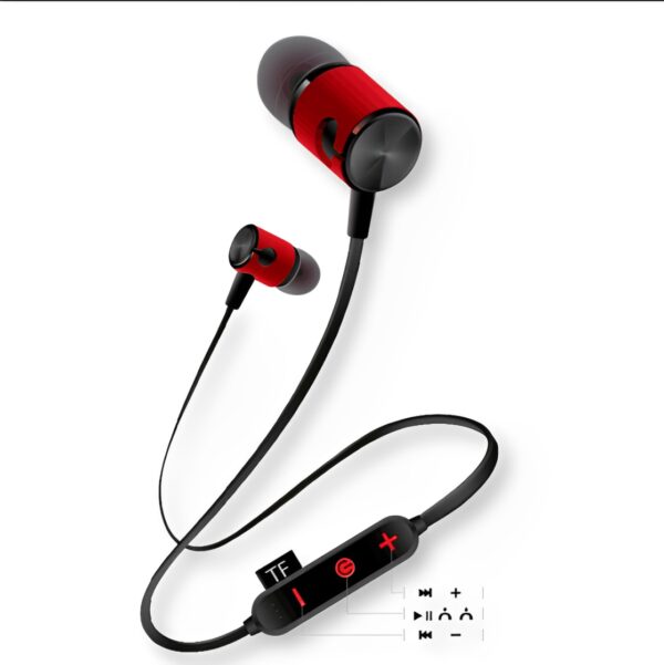 Магнитные беспроводные наушники с плеером Bluetooth MG-G20 Bluetooth 4.2 Красный