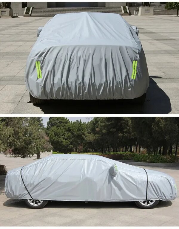 Автомобильный защитный тент-чехол для автомобиля XL 540*175*120 см Водонепроницаемый защитный тент на машину
