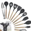 Силиконовый кухонный набор принадлежностей Kitchen stuff 12 предметов BLACK