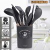 Силиконовый кухонный набор принадлежностей Kitchen stuff 12 предметов BLACK