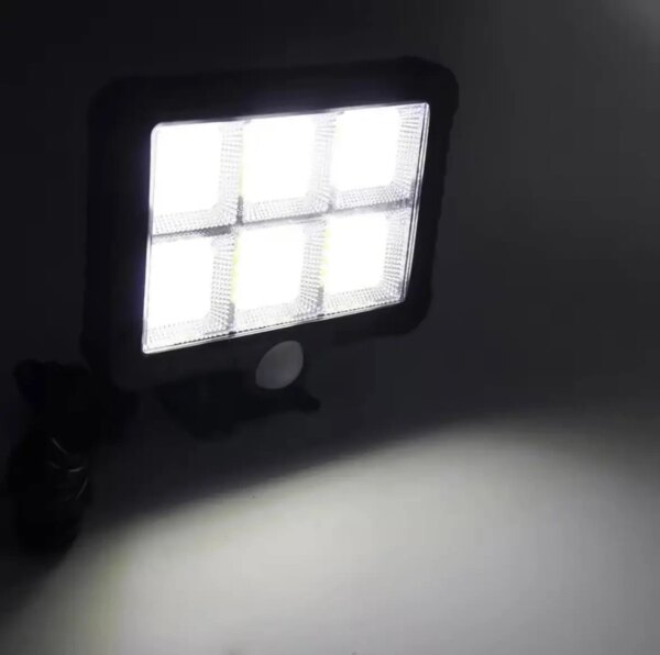 LED уличный светильник SL-F120 на солнечных батареях, автономный влагостойкий с датчиком движения для двора