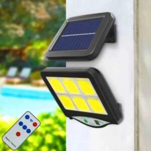 LED уличный светильник SL-F120 на солнечных батареях, автономный влагостойкий с датчиком движения для двора