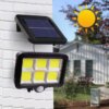 LED уличный светильник SL-F120 на солнечных батареях, автономный влагостойкий с датчиком движения для двора
