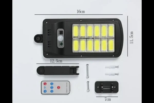 Уличный фонарь на солнечной батарее LED Solar Street Light BK-128B-12COB с датчиком движения и пультом