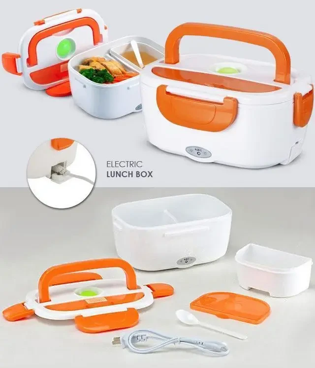 Ланч-бокс з функцією підігріву їжі Electric lunch box, контейнер для їжі з підігрівом