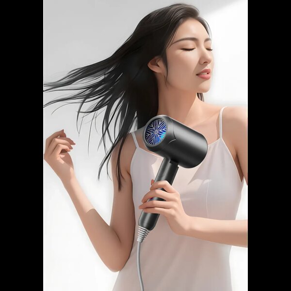 Фен для волос складной стайлер Air Blower LY-811, мощность 1800 Вт, 3 скорости, ионизация, серый
