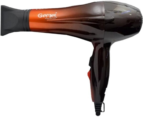 Профессиональный фен для волос Gemei GM-1719 2 скорости 3 режима нагрева холодный обдув 1800 Вт