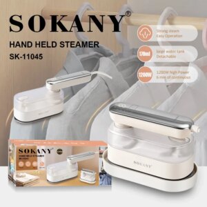 Электрический утюг для одежды SOKANY SK-11045 с керамической подошвой 1600 Вт, паровой удар