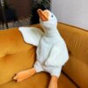 Подушка антистресс обнимашка в виде Гуся на 90 см Белый Мягкая игрушка Гусь для обнимашки