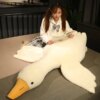 Подушка антистресс обнимашка в виде Гуся на 90 см Белый Мягкая игрушка Гусь для обнимашки