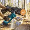 Аккумуляторная мини электрическая Electric chain saw 8 дюймов + 2 аккумулятора 48V Мини-пила садовая