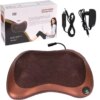 Роликовая массажная подушка для спины и шеи Massage pillow | массажная подушка | массажер с подогревом