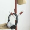 Вешалка стойка напольная для одежды Coat Rack, металлическая на 9 крючков в три яруса разборная на треноге