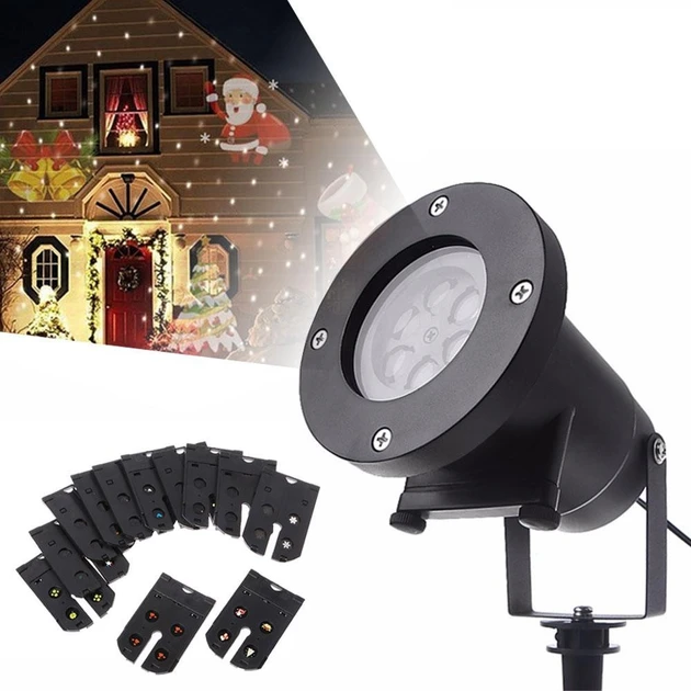 Лазерная установка Festival Projection Lamp уличный проектор с 12 сменными слайдами и пультом