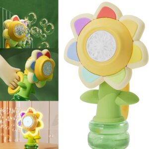 Генератор мыльных пузырей в форме подсолнуха с подсветкой Seven COLOR FLOWER