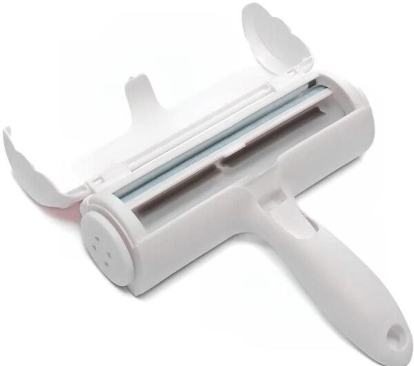 Щетка для сбора и удаления шерсти животных Белая Pet Hair Remover Roller ролик с контейнером для чистки