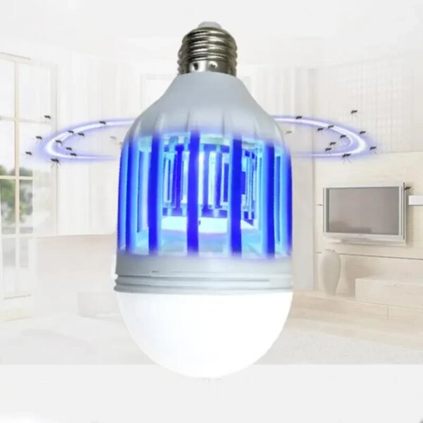 Лампочка отпугиватель от комаров ZappLight AND LY-577, Светодиодная лампа уничтожитель насекомых